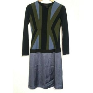 Custo Barcelona Block Print Geometric Sheath Dress